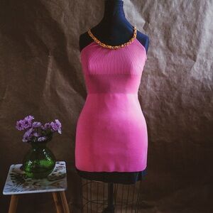 ✨ZARA. Ribbed knit skater dress from Zara combines comfort and style.